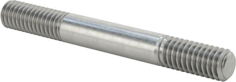 Her İki Ucu Dişli Titreşime Dayanıklı Montaj Saplaması, Çelik, 5/16"-18 Diş Boyutu, 3/4“ x 3/4” Diş Uzunluğu, 2" Uzunluk
