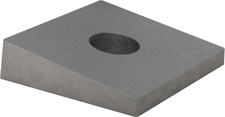 I-Kirişler için Çelik Dengeleme Pulları, 1/2" Vida Boyutu, 0.546" ID