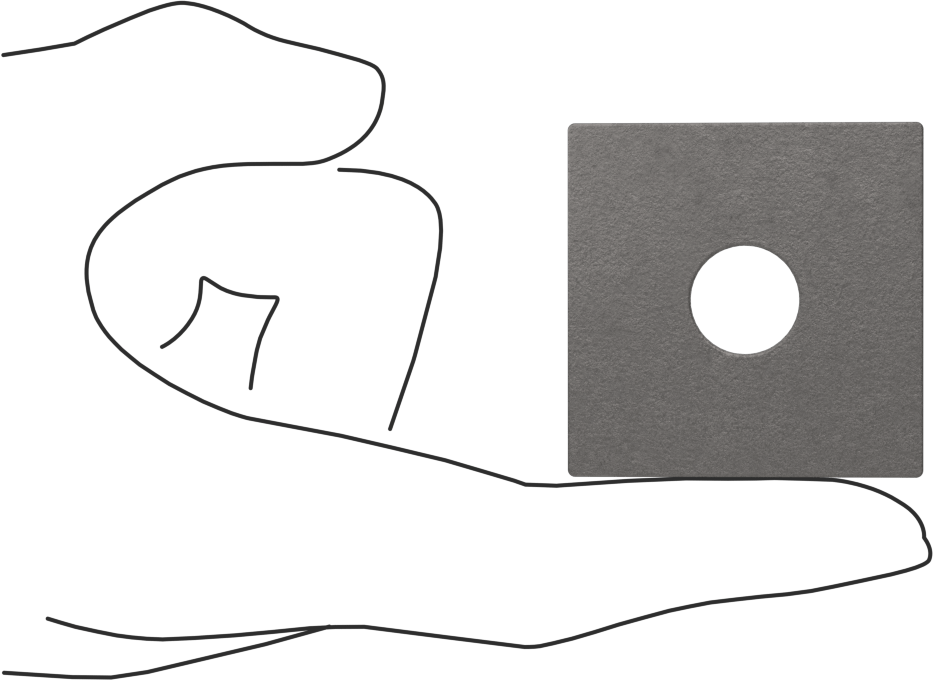 I-Kirişler için Çelik Dengeleme Pulları, 1/2" Vida Boyutu, 0.546" ID