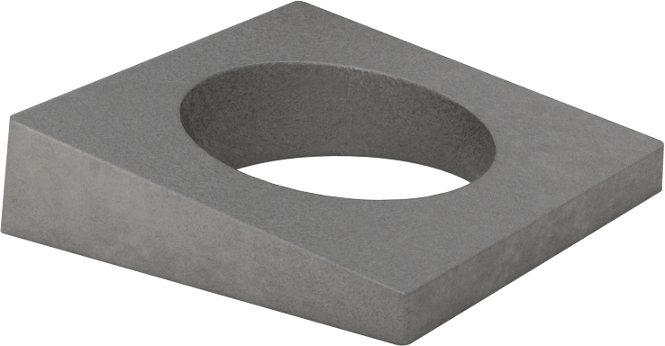 I-Kirişler için Çelik Dengeleme Pulları, 1" Vida Boyutu, 1.14" ID