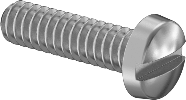 316 Paslanmaz Çelik Oluklu Vidalar, Peynir Başlığı, M1,6 x 0,35 mm Diş Boyutu, 6 mm Uzunluk