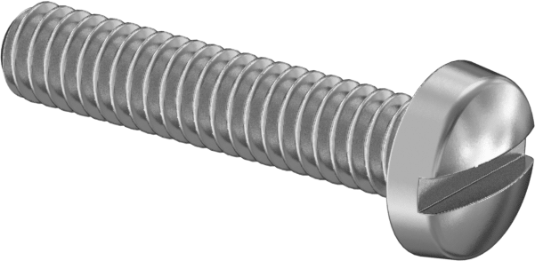 316 Paslanmaz Çelik Oluklu Vidalar, Peynir Başlığı, M2 x 0,4 mm Diş Boyutu, 10 mm Uzunluk