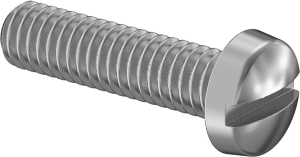 316 Paslanmaz Çelik Oluklu Vidalar, Peynir Başlığı, M2,5 x 0,45 mm Diş Boyutu, 10 mm Uzunluk