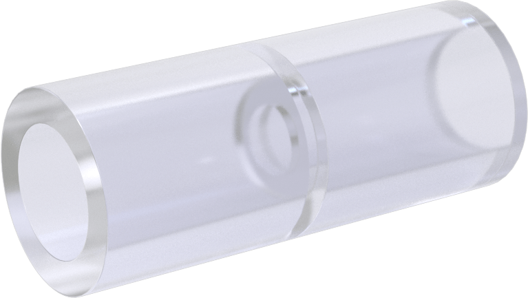 Şeffaf Görüşlü Standart Cidarlı PVC Plastik Boru Bağlantı Parçası, Su için, Düz Konektör, 1/4 Dişi Soket Bağlantısı