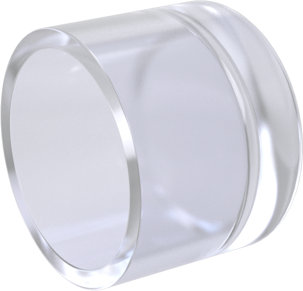 Şeffaf Görüşlü Standart Cidarlı PVC Plastik Boru Bağlantı Parçası, Su için, Kapak, 1-1/4 Dişi Soket Bağlantısı