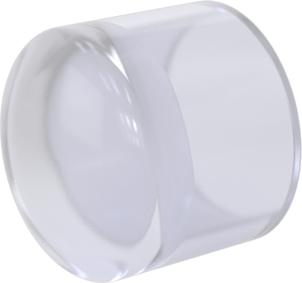 Şeffaf Görüşlü Standart Cidarlı PVC Plastik Boru Bağlantı Parçası, Su için, Kapak, 1-1/4 Dişi Soket Bağlantısı