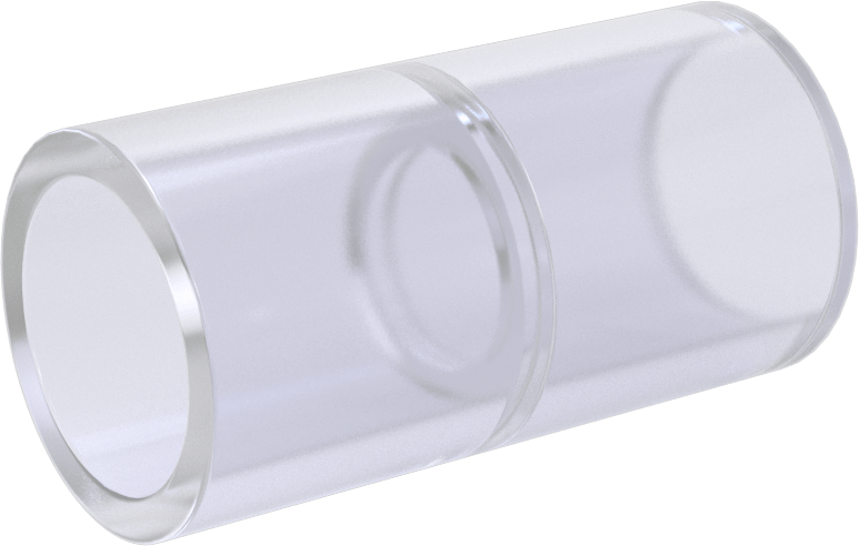 Şeffaf Görüşlü Standart Cidarlı PVC Plastik Boru Bağlantı Parçası, Su için, Düz Konektör, 1/2 Dişi Soket Bağlantısı