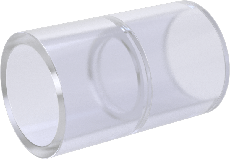 Şeffaf Görüşlü Standart Cidarlı PVC Plastik Boru Bağlantı Parçası, Su için, Düz Konektör, 3/4 Dişi Soket Bağlantısı