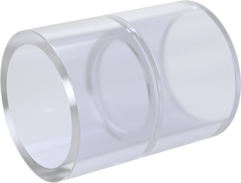 Şeffaf Görüşlü Standart Cidarlı PVC Plastik Boru Bağlantı Parçası, Su için, Düz Konektör, 1 Dişi Soket Bağlantısı