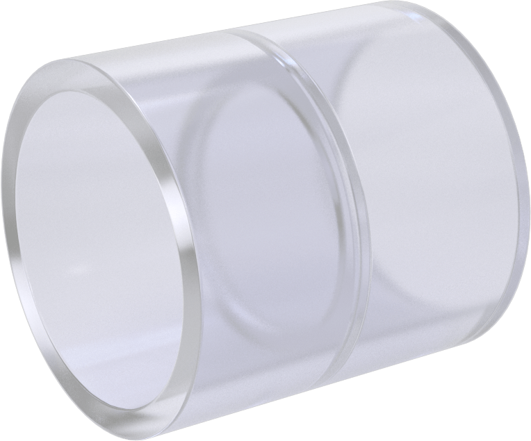 Şeffaf Görüşlü Standart Cidarlı PVC Plastik Boru Bağlantı Parçası, Su için, Konektör, 1-1/4 Dişi Soket Bağlantısı