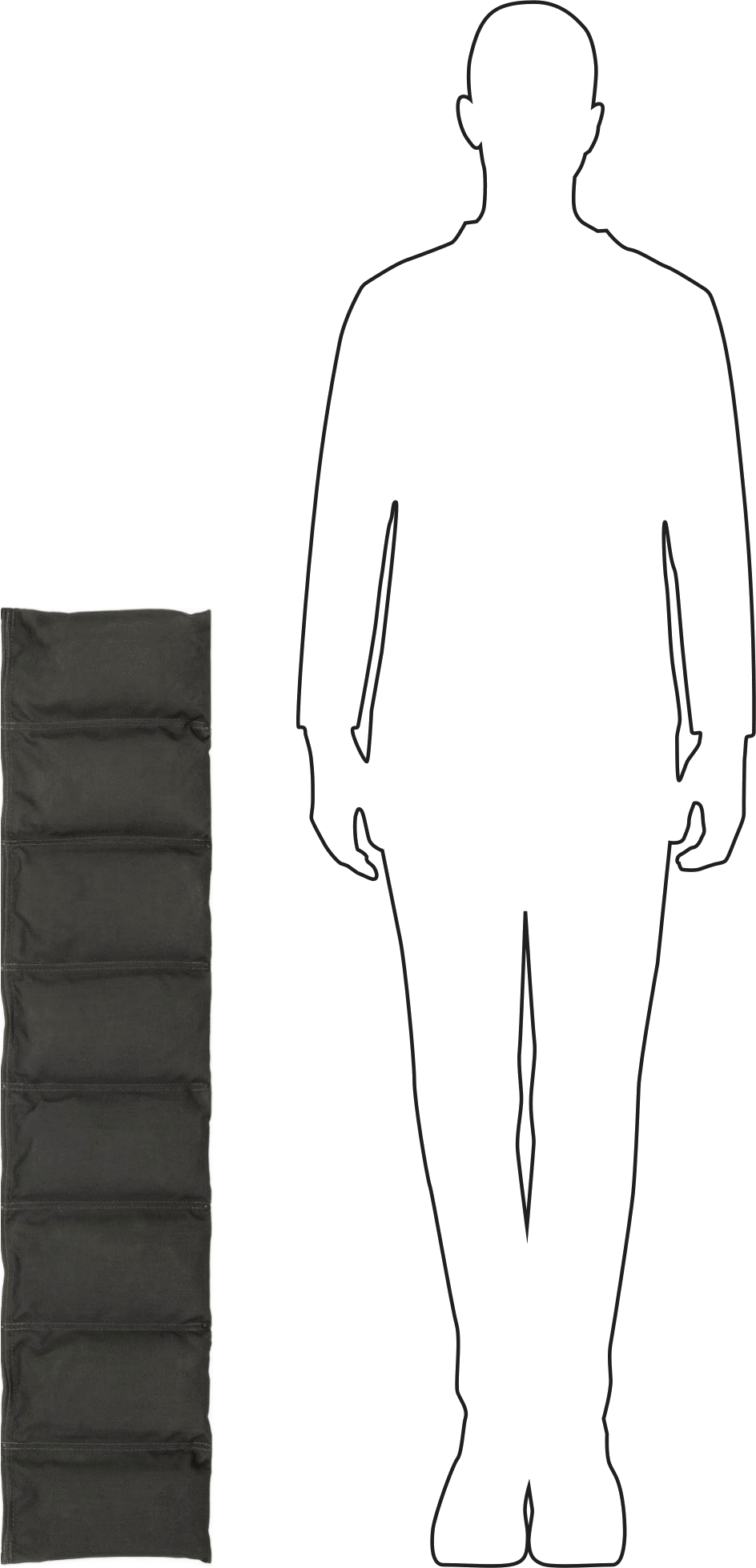 Rulo Şeklinde Ağırlık Torbası, 7 lbs., 40" Uzunluk