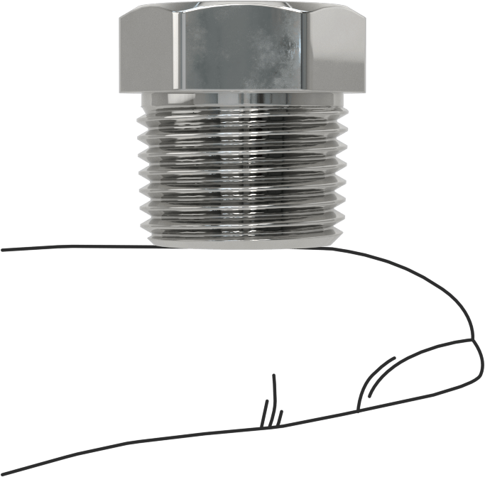 Düşük Basınçlı Krom Kaplı Pirinç Boru Bağlantı Parçası, Altıgen Gövdeli Burç Adaptörü, 3/8 Erkek x 1/8 Dişi NPT