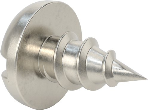 Sac Metal için Yivli Yuvarlak Başlı Vidalar, 18-8 Paslanmaz Çelik, 10 Numaralı Boyut, 3/8" Uzunluk
