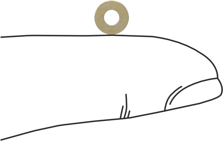 Pirinç Genel Amaçlı Pul, M2,5 Vida Boyutu için, 2.7 mm ID, 6 mm OD