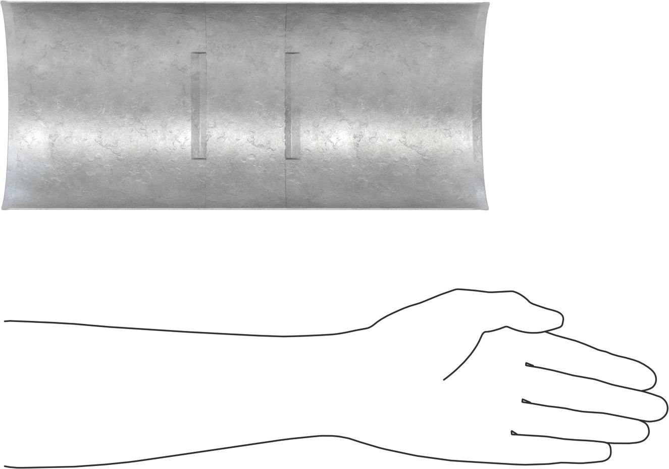 Döngü Askıları için Yapıştırıcılı Boru Tutucu, Galvanizli Çelik, 5" ID