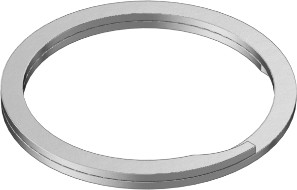 Ağır Hizmet Tipi Spiral Dış Tutma Halkası, 18-8 Paslanmaz Çelik, 1/4" Dış Çap için