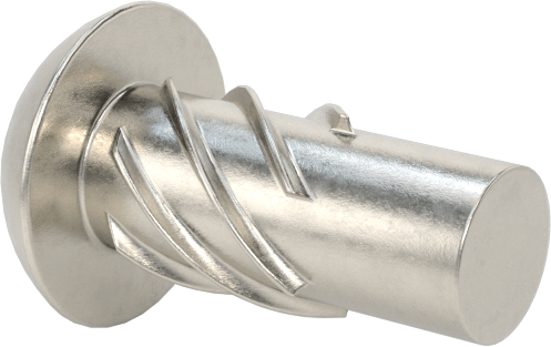 Metal için 18-8 Paslanmaz Çelik Vidalı Çiviler, Plastik ve Kontrplak, 00 Boyut, 1/8" Uzunluk