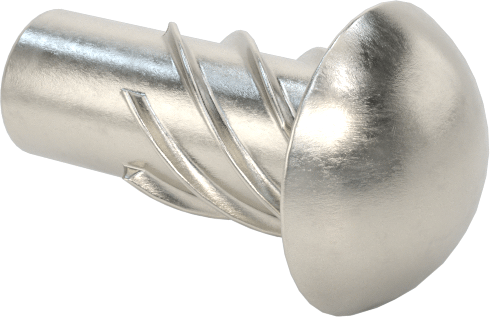 Metal için 18-8 Paslanmaz Çelik Vidalı Çiviler, Plastik ve Kontrplak, 00 Boyut, 1/8" Uzunluk