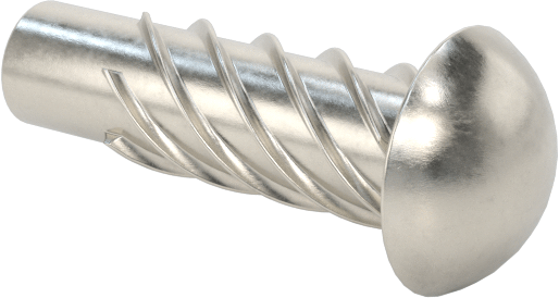 Metal için 18-8 Paslanmaz Çelik Vidalı Çiviler, Plastik ve Kontrplak, 00 Boyut, 3/16" Uzunluk