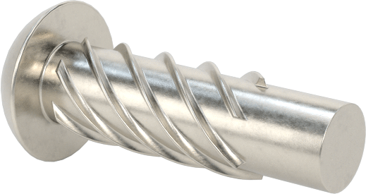 Metal için 18-8 Paslanmaz Çelik Vidalı Çiviler, Plastik ve Kontrplak, 00 Boyut, 3/16" Uzunluk