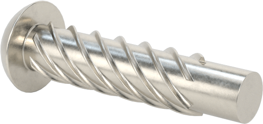 Metal için 18-8 Paslanmaz Çelik Vidalı Çiviler, Plastik ve Kontrplak, 00 Boyut, 1/4" Uzunluk