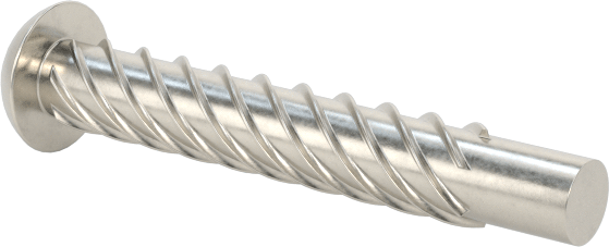 Metal için 18-8 Paslanmaz Çelik Vidalı Çiviler, Plastik ve Kontrplak, 00 Boyut, 3/8" Uzunluk