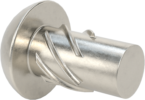 Metal için 18-8 Paslanmaz Çelik Vidalı Çiviler, Plastik ve Kontrplak, Boyut 0, 1/8" Uzunluk