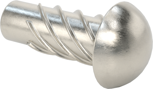 Metal için 18-8 Paslanmaz Çelik Vidalı Çiviler, Plastik ve Kontrplak, Boyut 0, 3/16" Uzunluk