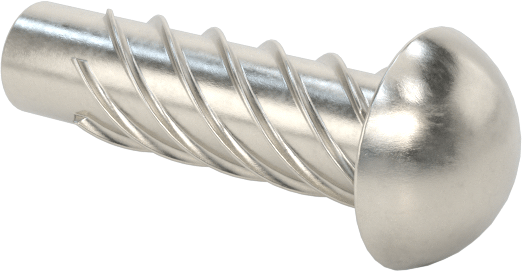 Metal için 18-8 Paslanmaz Çelik Vidalı Çiviler, Plastik ve Kontrplak, Boyut 0, 1/4" Uzunluk