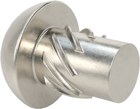 Metal için 18-8 Paslanmaz Çelik Vidalı Çiviler, Plastik ve Kontrplak, 2 Numaralı, 1/8" Uzunluk
