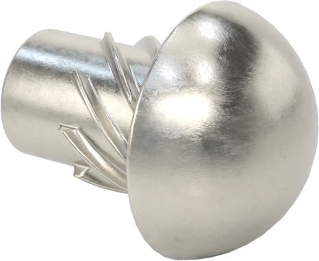 Metal için 18-8 Paslanmaz Çelik Vidalı Çiviler, Plastik ve Kontrplak, 2 Numaralı, 1/8" Uzunluk