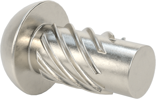 Metal için 18-8 Paslanmaz Çelik Vidalı Çiviler, Plastik ve Kontrplak, 2 Numaralı, 3/16" Uzunluk