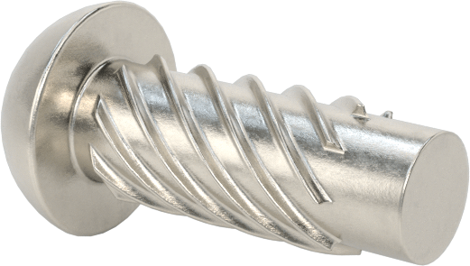 Metal için 18-8 Paslanmaz Çelik Vidalı Çiviler, Plastik ve Kontrplak, 2 Numaralı, 1/4" Uzunluk