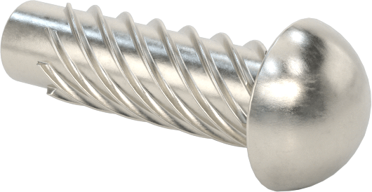 Metal için 18-8 Paslanmaz Çelik Vidalı Çiviler, Plastik ve Kontrplak, 2 Numaralı, 5/16" Uzunluk