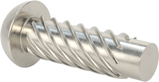 Metal için 18-8 Paslanmaz Çelik Vidalı Çiviler, Plastik ve Kontrplak, 2 Numaralı, 5/16" Uzunluk