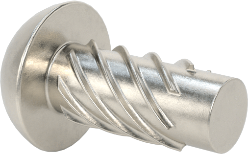 Metal için 18-8 Paslanmaz Çelik Vidalı Çiviler, Plastik ve Kontrplak, 4 Boyut, 1/4" Uzunluk