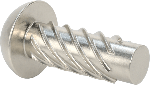 Metal için 18-8 Paslanmaz Çelik Vidalı Çiviler, Plastik ve Kontrplak, 4 Boyut, 5/16" Uzunluk