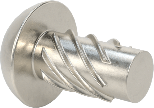 Metal için 18-8 Paslanmaz Çelik Vidalı Çiviler, Plastik ve Kontrplak, Boyut 6, 1/4" Uzunluk