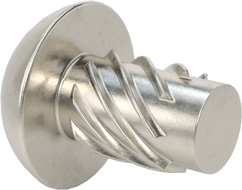 Metal için 18-8 Paslanmaz Çelik Vidalı Çiviler, Plastik ve Kontrplak, Boyut 8, 1/4" Uzunluk