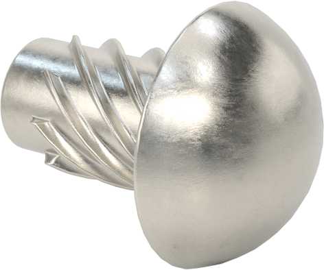 Metal için 18-8 Paslanmaz Çelik Vidalı Çiviler, Plastik ve Kontrplak, Boyut 8, 1/4" Uzunluk
