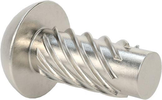Metal için 18-8 Paslanmaz Çelik Vidalı Çiviler, Plastik ve Kontrplak, Boyut 8, 3/8" Uzunluk