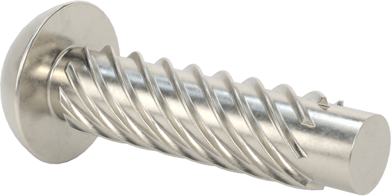 Metal için 18-8 Paslanmaz Çelik Vidalı Çiviler, Plastik ve Kontrplak, Boyut 8, 5/8" Uzunluk
