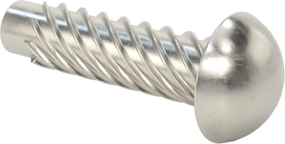 Metal için 18-8 Paslanmaz Çelik Vidalı Çiviler, Plastik ve Kontrplak, Boyut 8, 5/8" Uzunluk