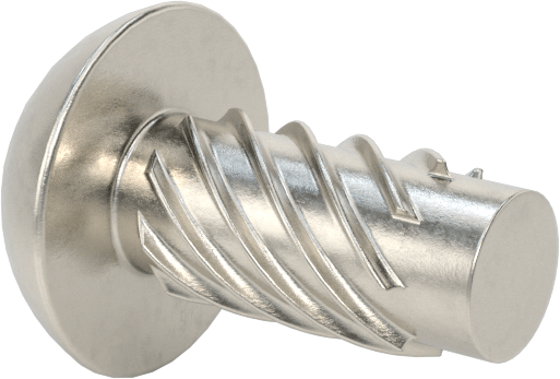 Metal için 18-8 Paslanmaz Çelik Vidalı Çiviler, Plastik ve Kontrplak, Boyut 10, 3/8" Uzunluk