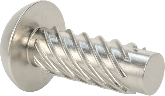Metal için 18-8 Paslanmaz Çelik Vidalı Çiviler, Plastik ve Kontrplak, Boyut 10, 1/2" Uzunluk