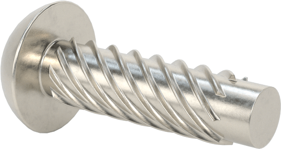 Metal için 18-8 Paslanmaz Çelik Vidalı Çiviler, Plastik ve Kontrplak, Boyut 10, 5/8" Uzunluk