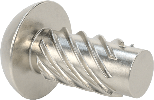 Metal için 18-8 Paslanmaz Çelik Vidalı Çiviler, Plastik ve Kontrplak, Boyut 7, 5/16" Uzunluk