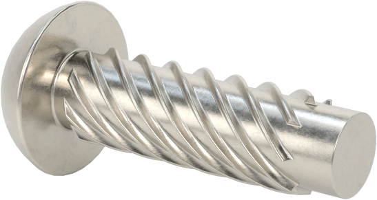 Metal için 18-8 Paslanmaz Çelik Vidalı Çiviler, Plastik ve Kontrplak, Boyut 7, 1/2" Uzunluk