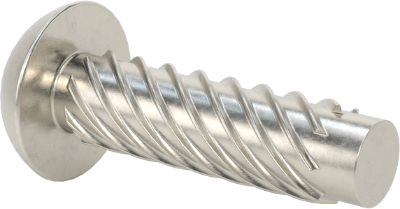 Metal için 18-8 Paslanmaz Çelik Vidalı Çiviler, Plastik ve Kontrplak, 12 Boyut, 3/4" Uzunluk