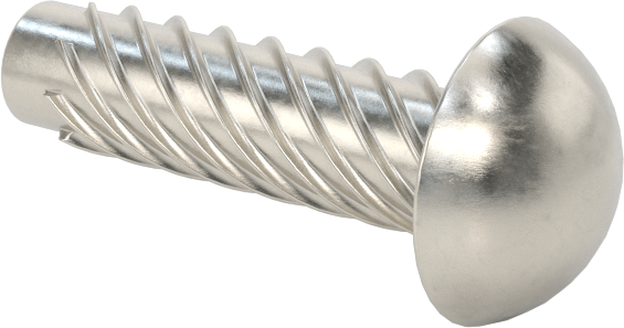 Metal için 18-8 Paslanmaz Çelik Vidalı Çiviler, Plastik ve Kontrplak, 12 Boyut, 3/4" Uzunluk
